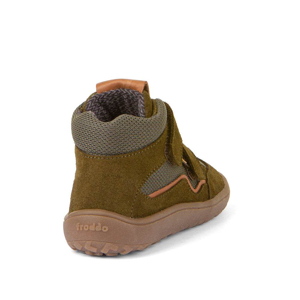 Froddo Barefoot - Tex Autumn Olive - Botines Resistentes al agua-Froddo-Cacles Barefoot-Tienda de calzado barefoot respetuoso minimalista