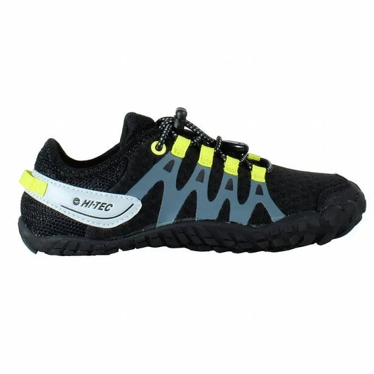 HI-Tec - Abyss Junior Black/Lime - deportivas barefoot aire libre