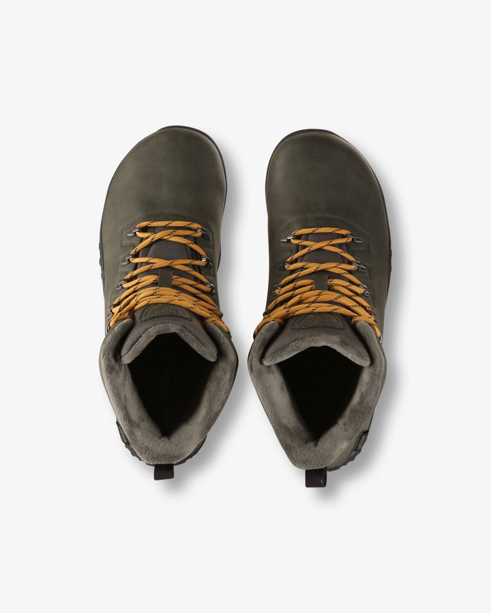 Kilpi - Bare High WP-U Dark Green - Botas Barefoot para Hiking y Montaña