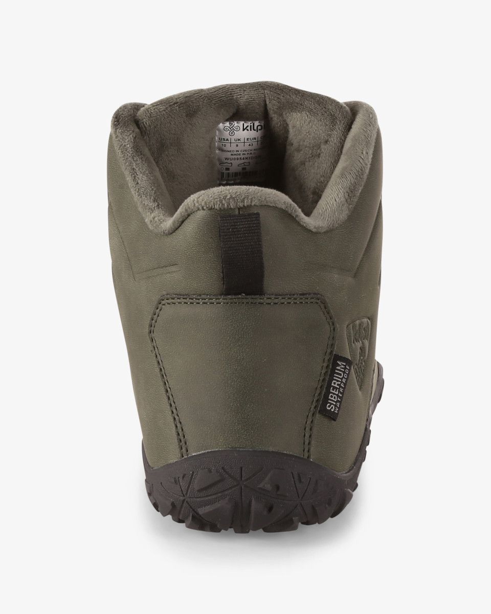 Kilpi - Bare High WP-U Dark Green - Botas Barefoot para Hiking y Montaña