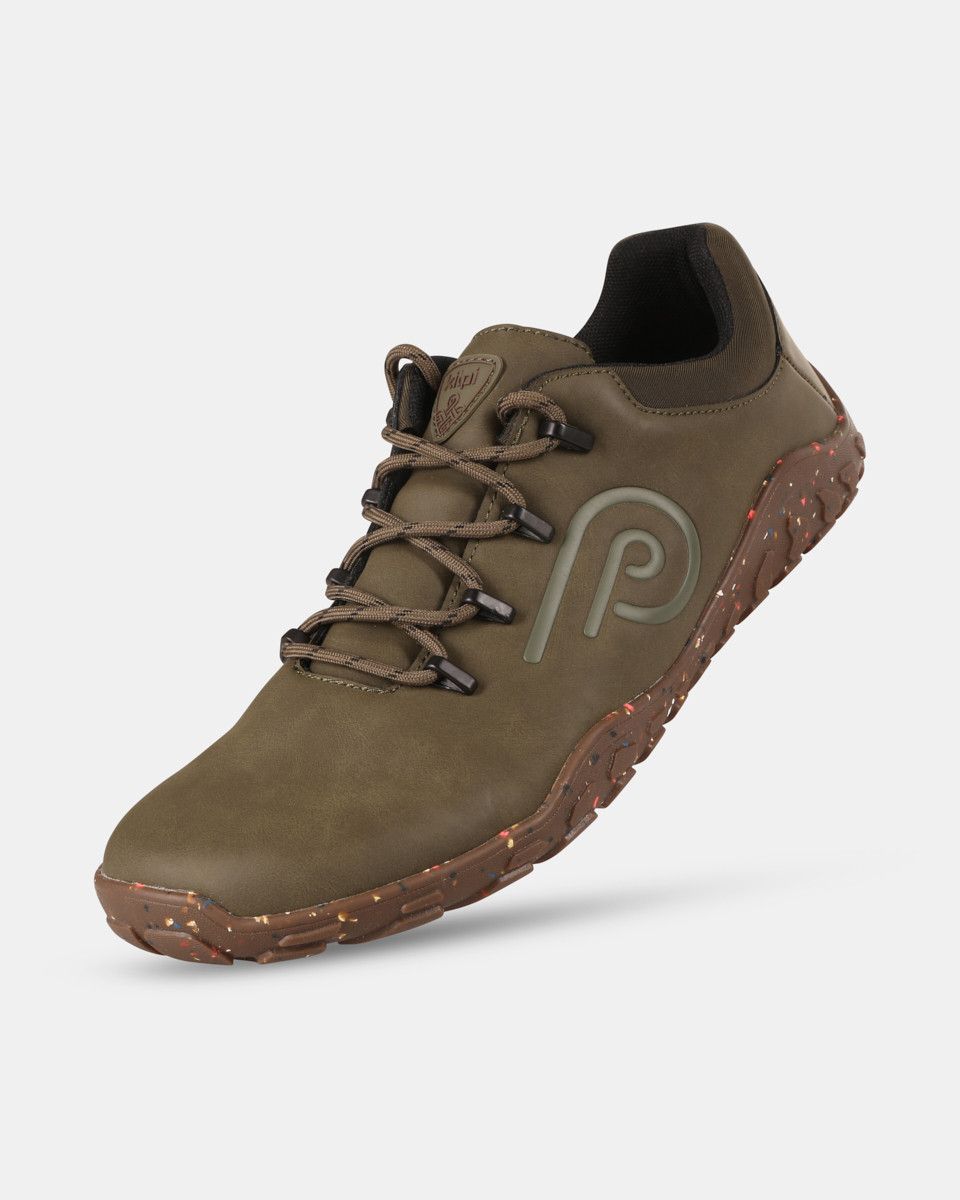 Kilpi - Barelo Low-U Green - Zapatillas Barefoot para Senderismo