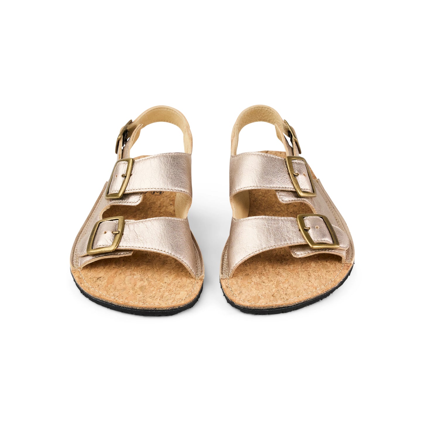Koel - Ada Champagne - sandalias barefoot triple hebilla