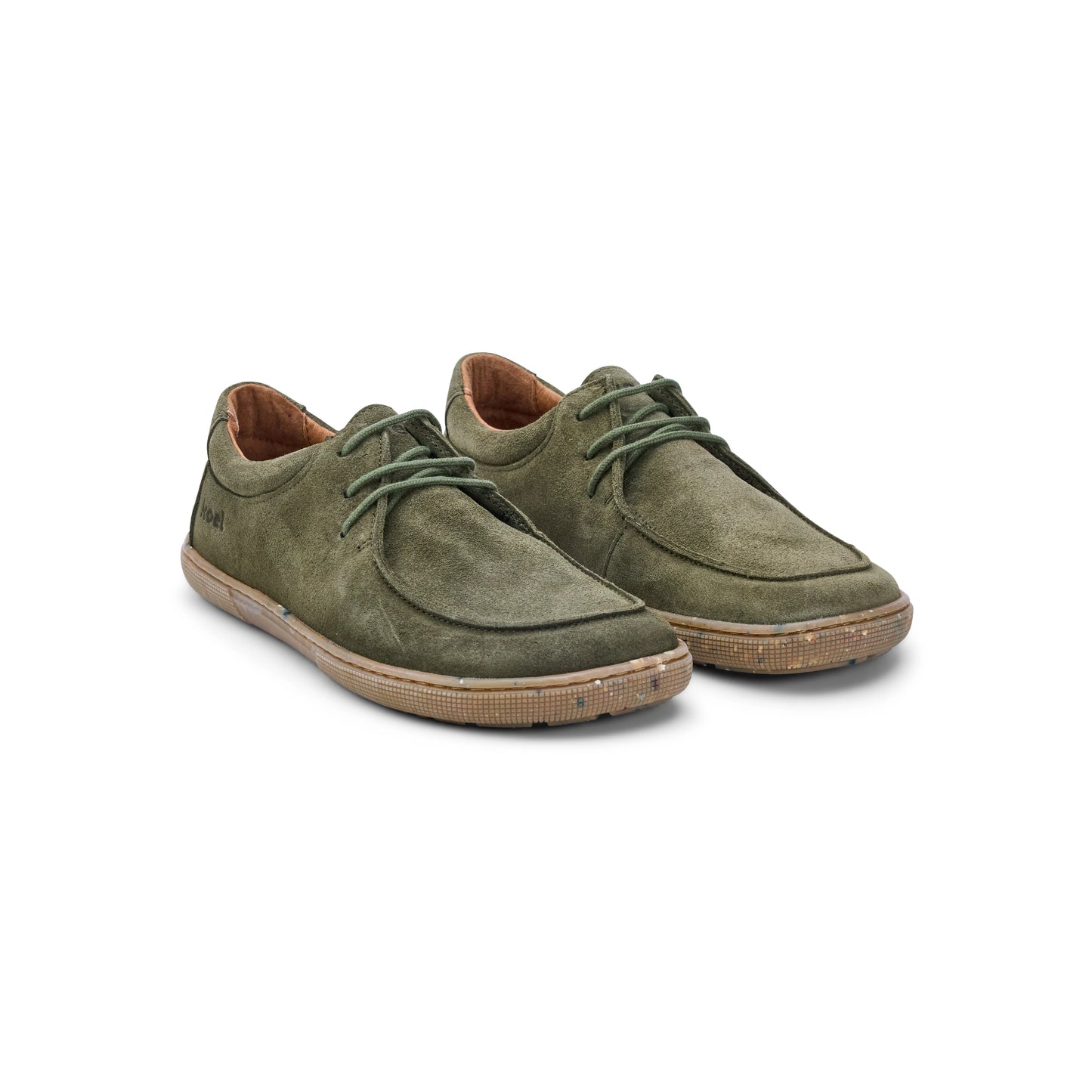 Koel - Fago Suede Olive - Náuticos "Wallabee" barefoot