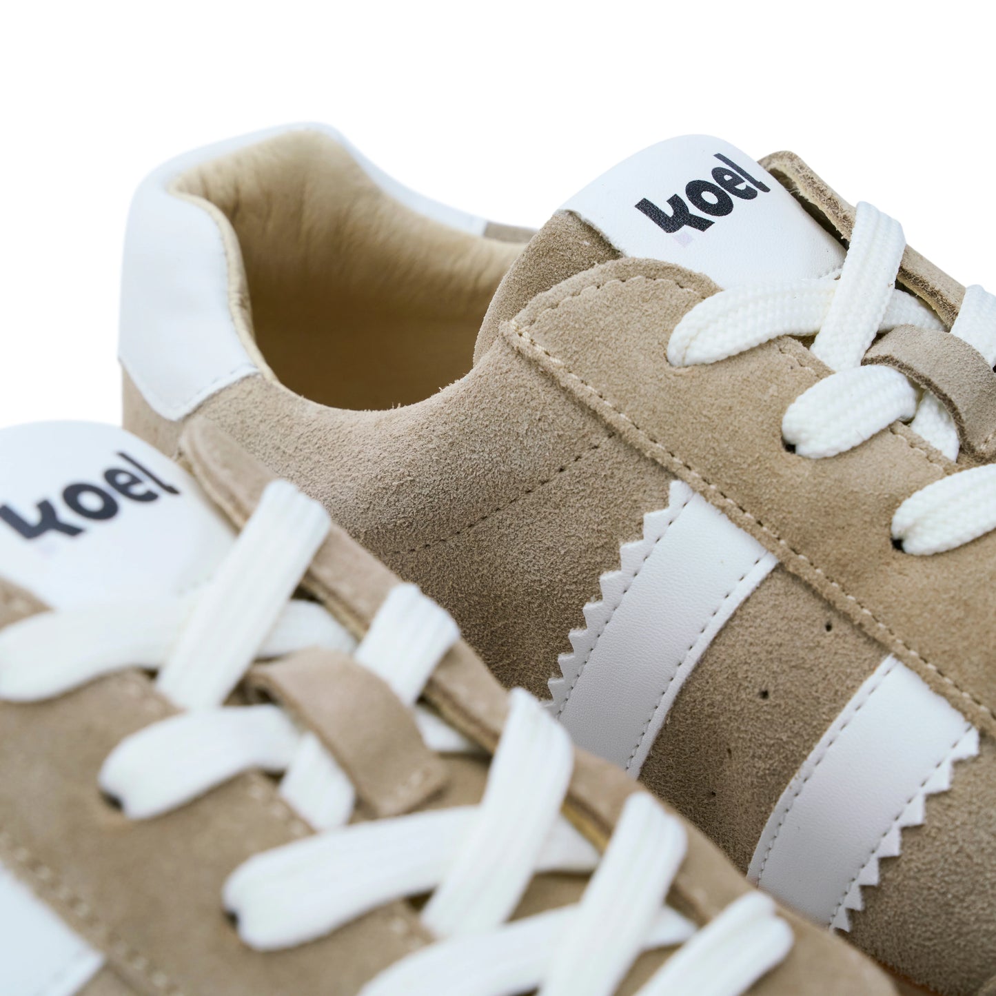 Koel - Francie II Suede Beige - Casual Sneakers Barefoot