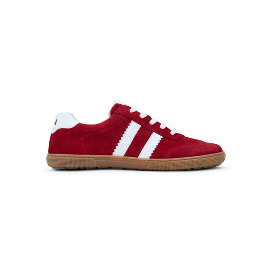Koel - Francie II Suede Red - Casual Sneakers Barefoot - Cacles Barefoot