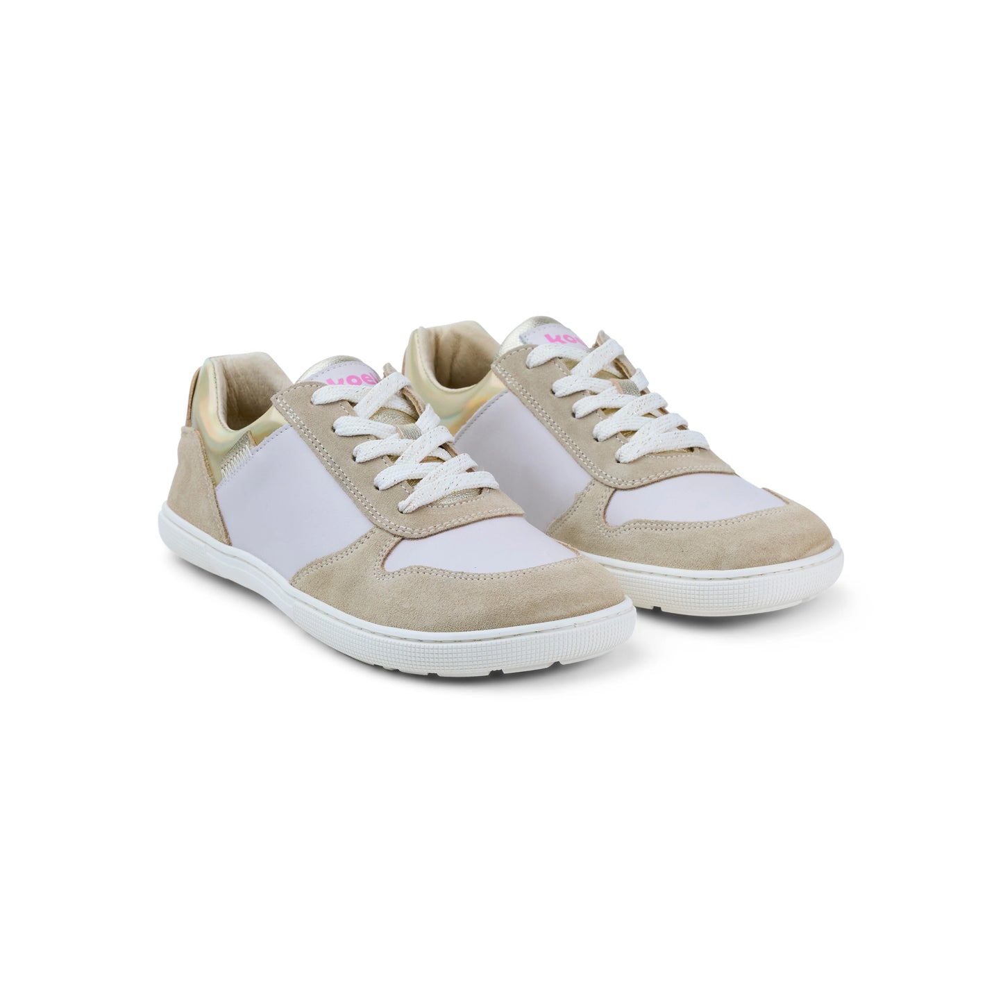 Koel - Francie Leather White / Beige - Casual Sneakers Barefoot