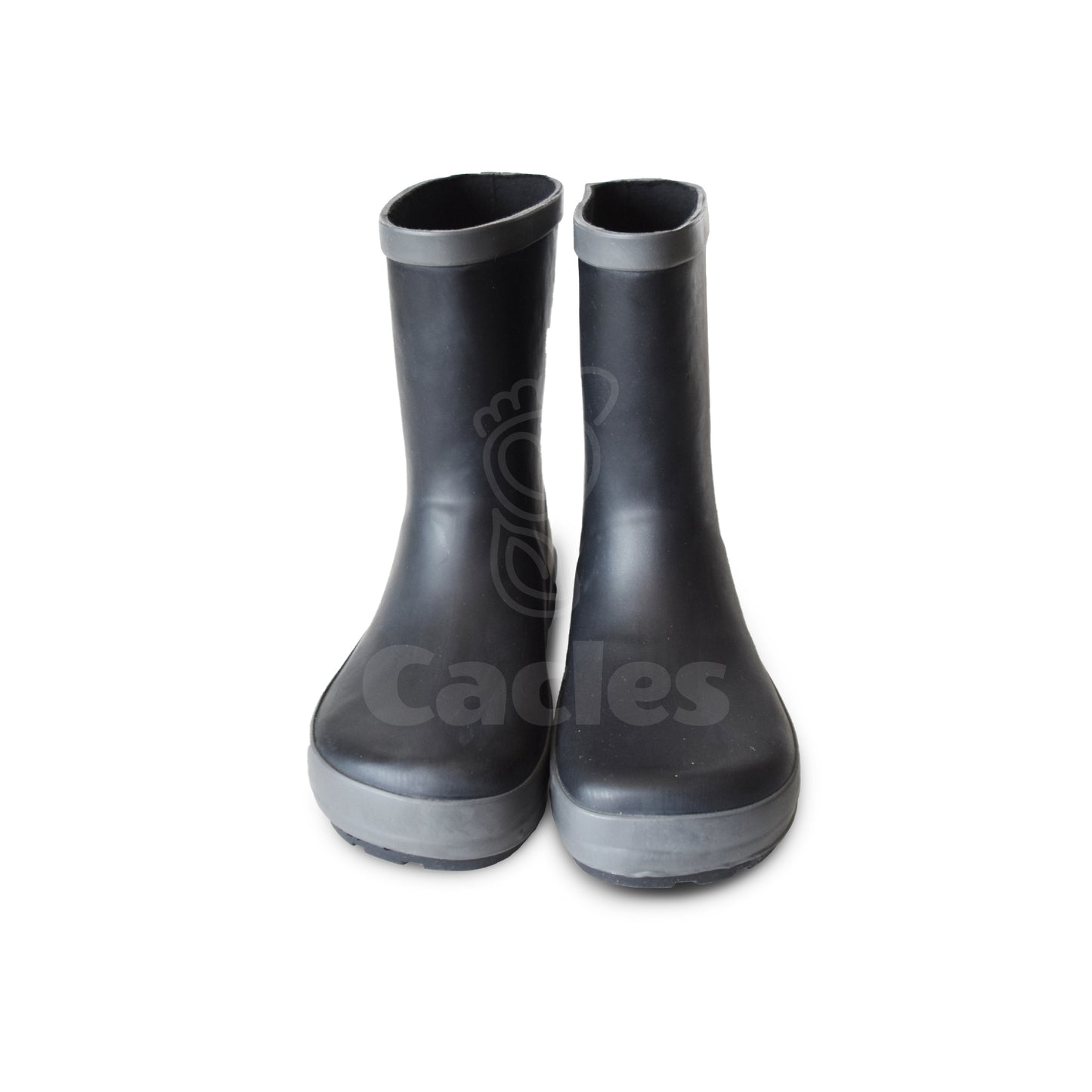 Koel4kids - Wellie Black - botas de lluvia barefoot