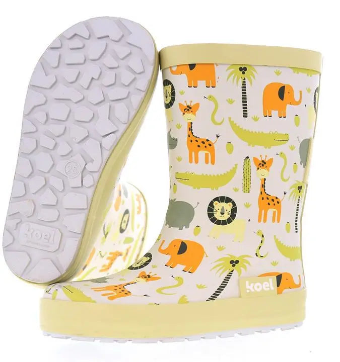 Koel4kids - Wellie Jungle - botas de lluvia barefoot