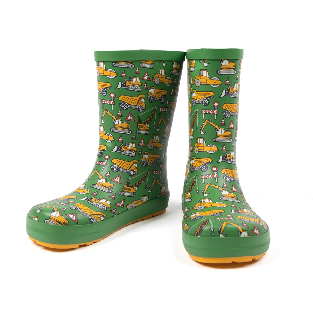 Koel4kids - Wellie Tractor Green - botas de lluvia barefoot