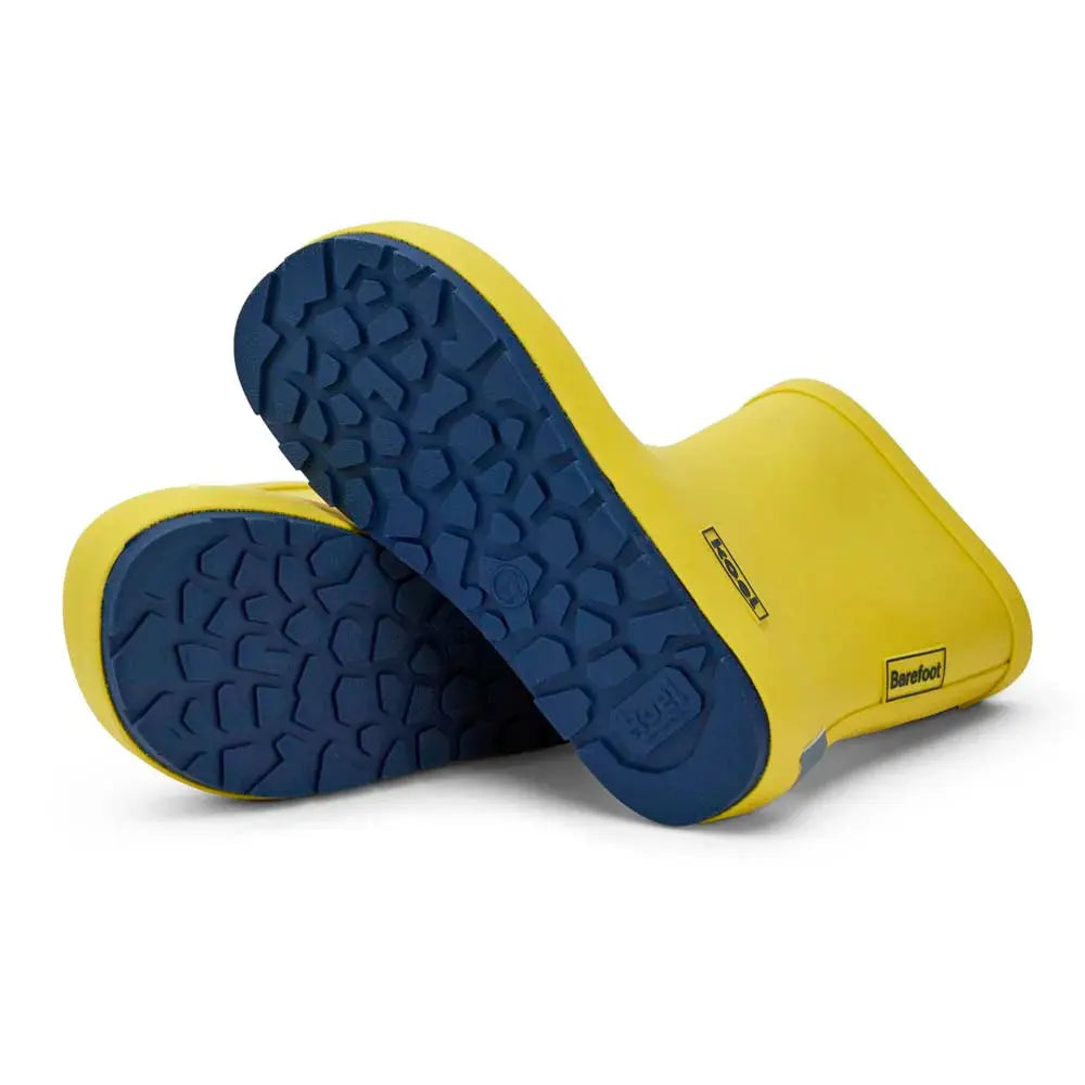 Koel4kids - Wellie Yellow - botas de lluvia barefoot