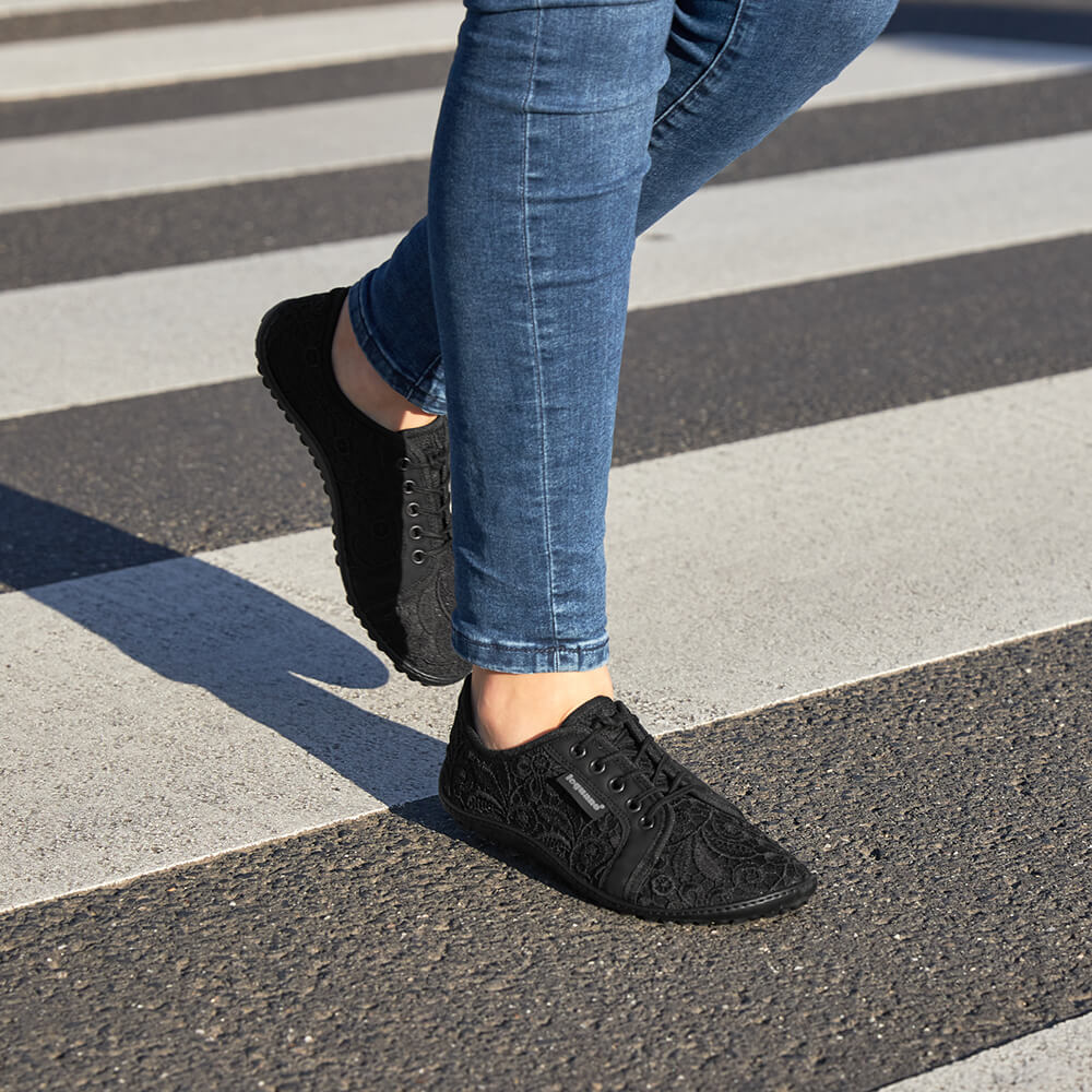 Leguano - Amalfi Nero - Deportiva elegante barefoot