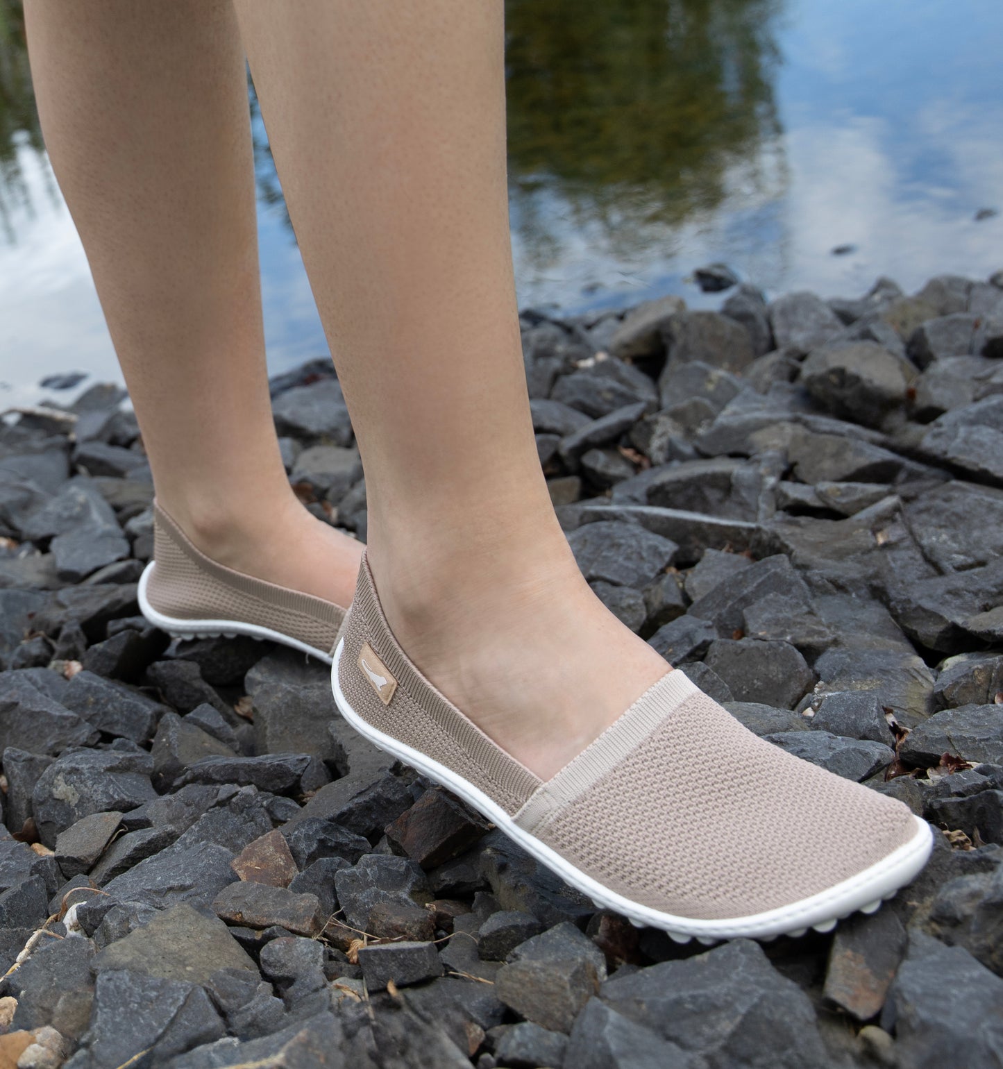 Leguano - Flair Sand - Slip-on barefoot ligero