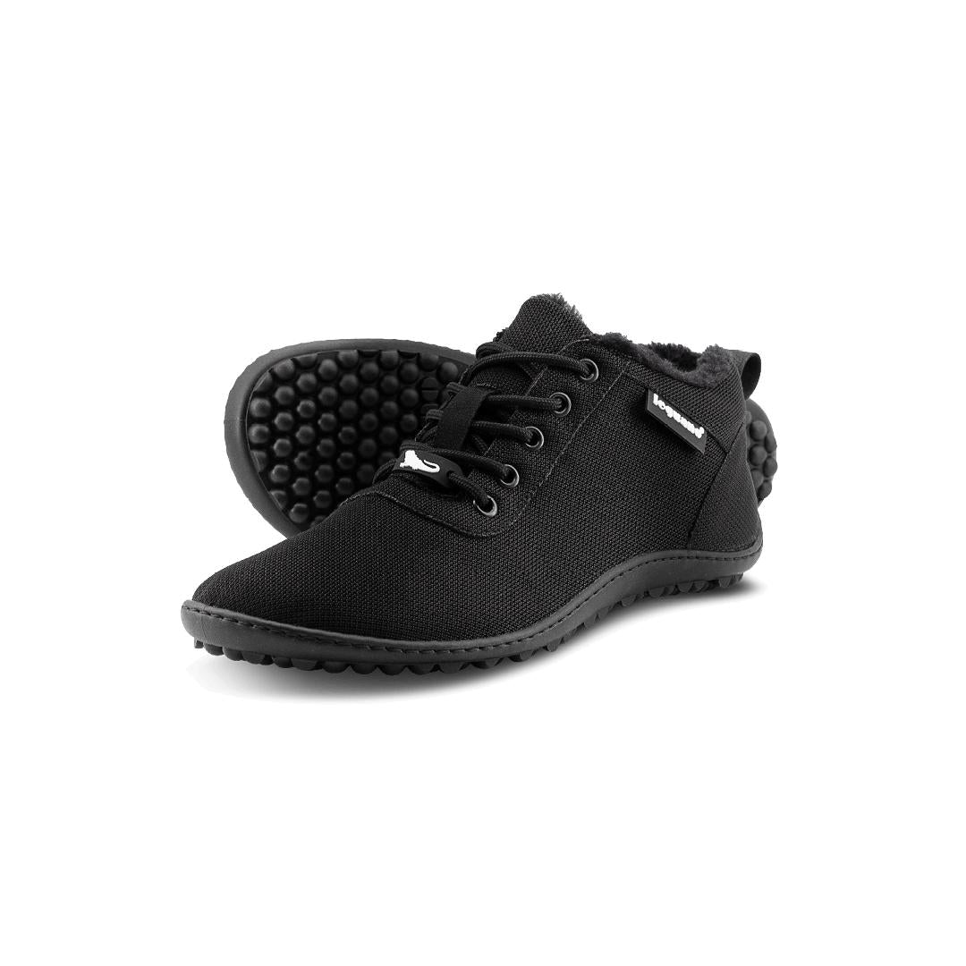 Leguano - Galaxo Black - Botines Barefoot ligeros y con forrito