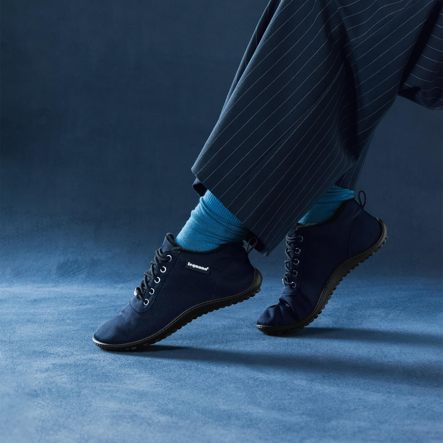 Leguano - Galaxo Blue - Botines Barefoot ligeros y con forrito