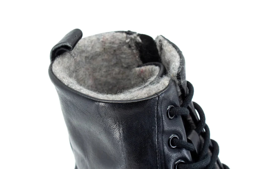 Mukishoes - Igneous II Black - Botines de cordones barefoot-Mukishoes-Cacles Barefoot-Tienda de calzado barefoot respetuoso minimalista