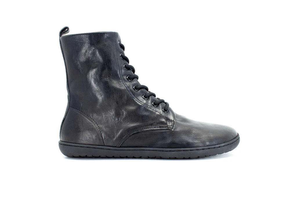 Mukishoes - Igneous II Black - Botines de cordones barefoot-Mukishoes-Cacles Barefoot-Tienda de calzado barefoot respetuoso minimalista