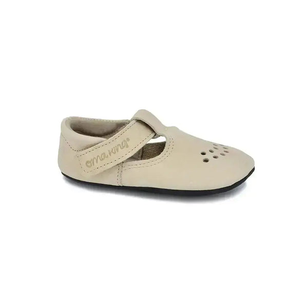 OmaKing Mutsu Beige - zapatitos respetuosos de primeros pasos beige