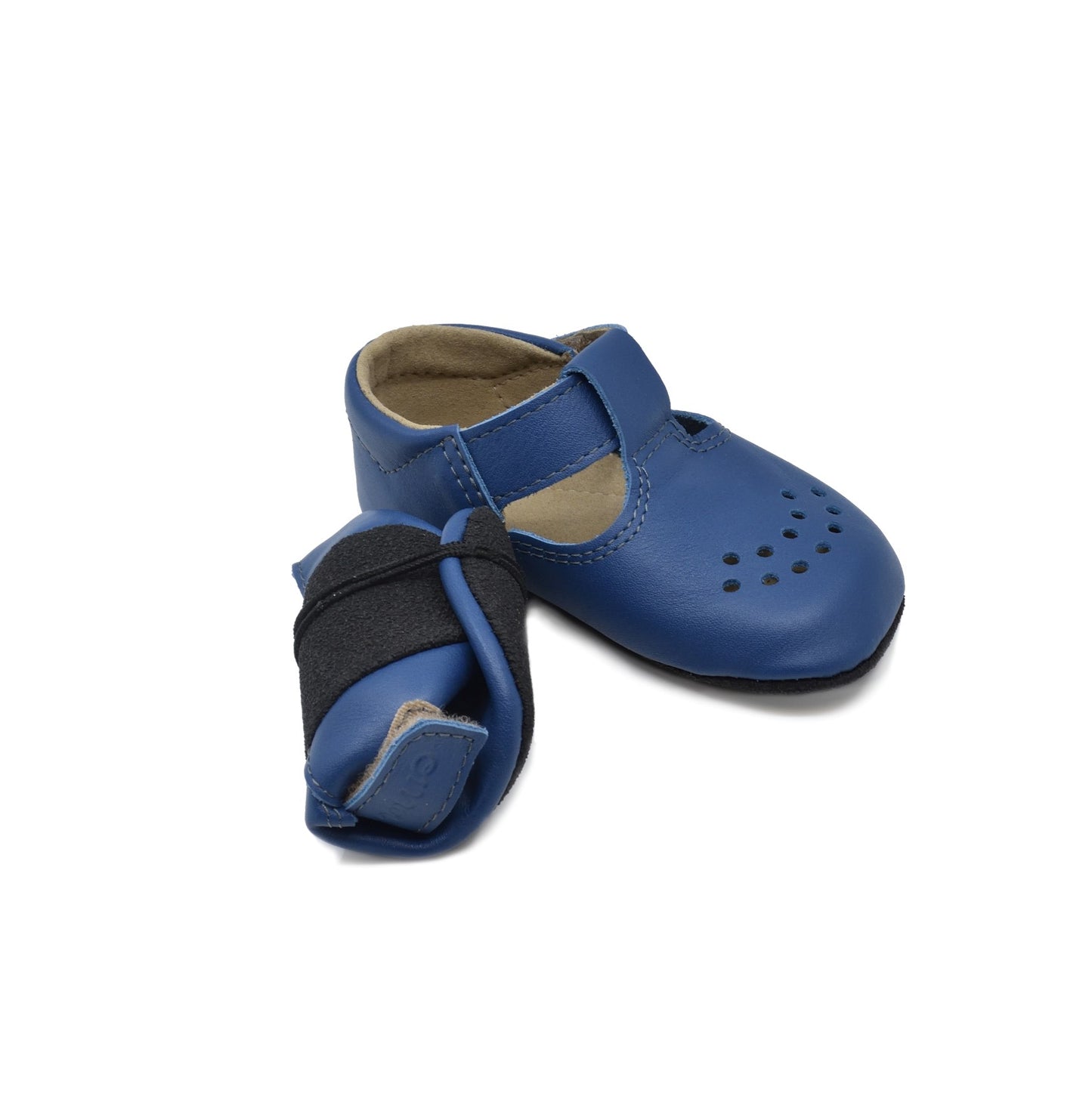 Omaking - Mutsu Blue - zapato barefoot 1os pasos-Oma King-Cacles Barefoot-Tienda de calzado barefoot respetuoso minimalista