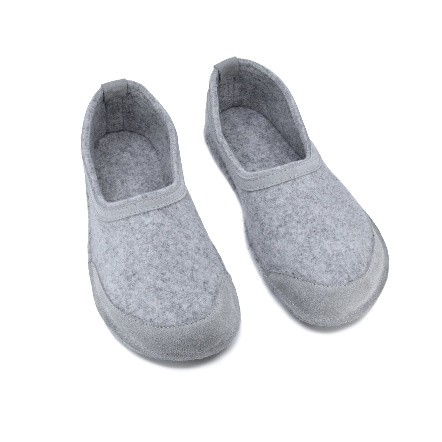 Omaking - Tossun Grey - zapatillas de casa barefoot fieltro-Oma King-Cacles Barefoot-Tienda de calzado barefoot respetuoso minimalista