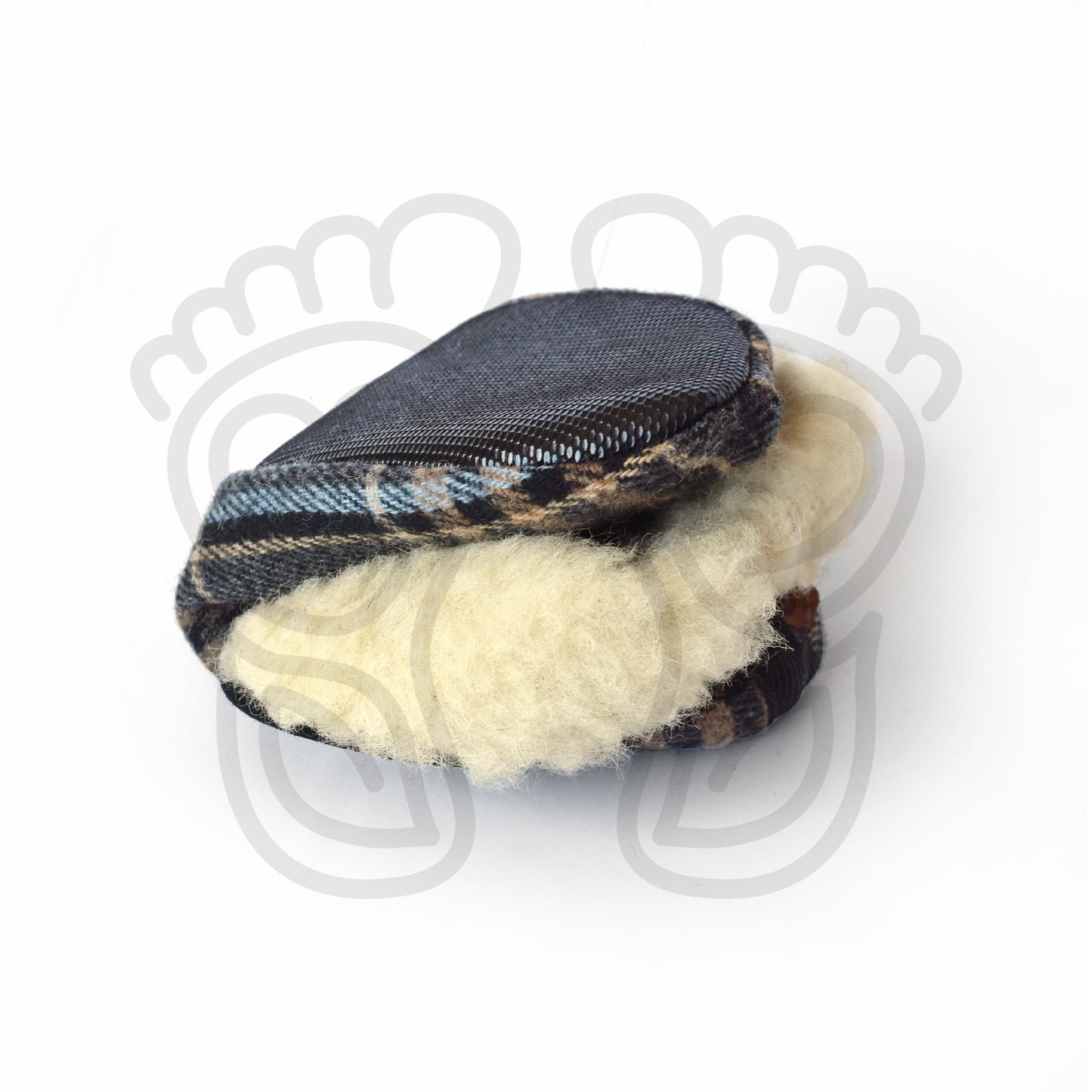 Omaking - Trolla Scott Pattern - zapatillas de casa barefoot de lana