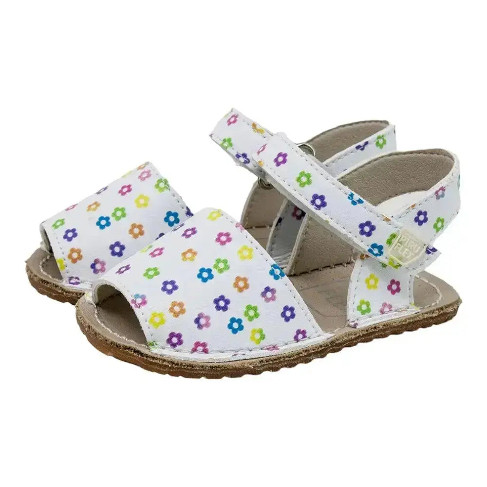 Piruflex - PF327-3 Flores Blanco - Menorquinas barefoot