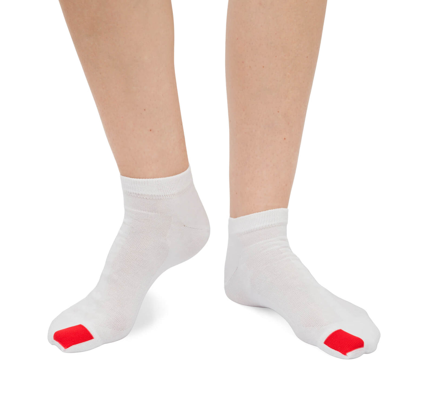 Plus12 - Sneakers White Cotton - Calcetines respetuosos tobilleros