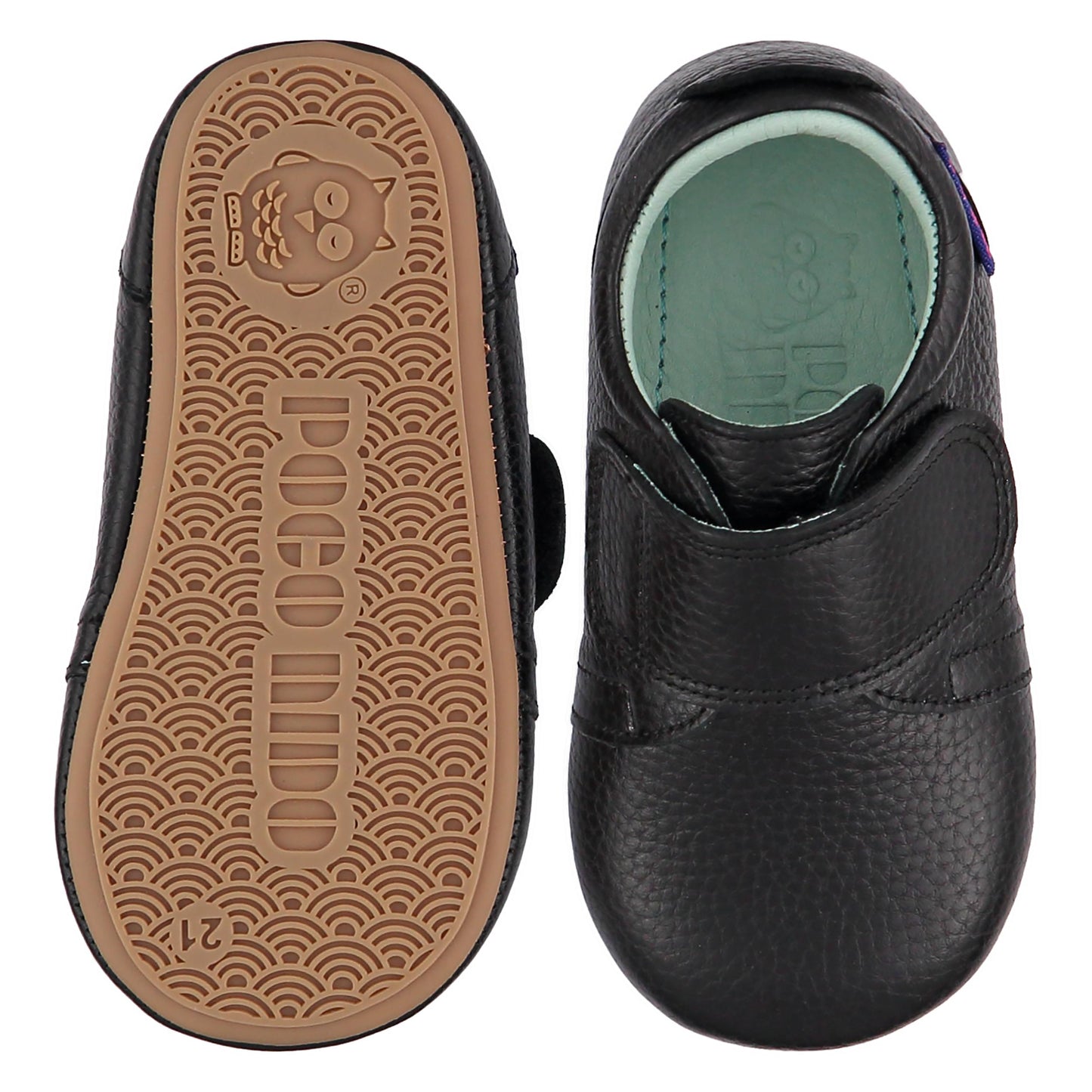 Poco Nido - Mighty Shoes Black - Zapato Colegial Barefoot - Negro