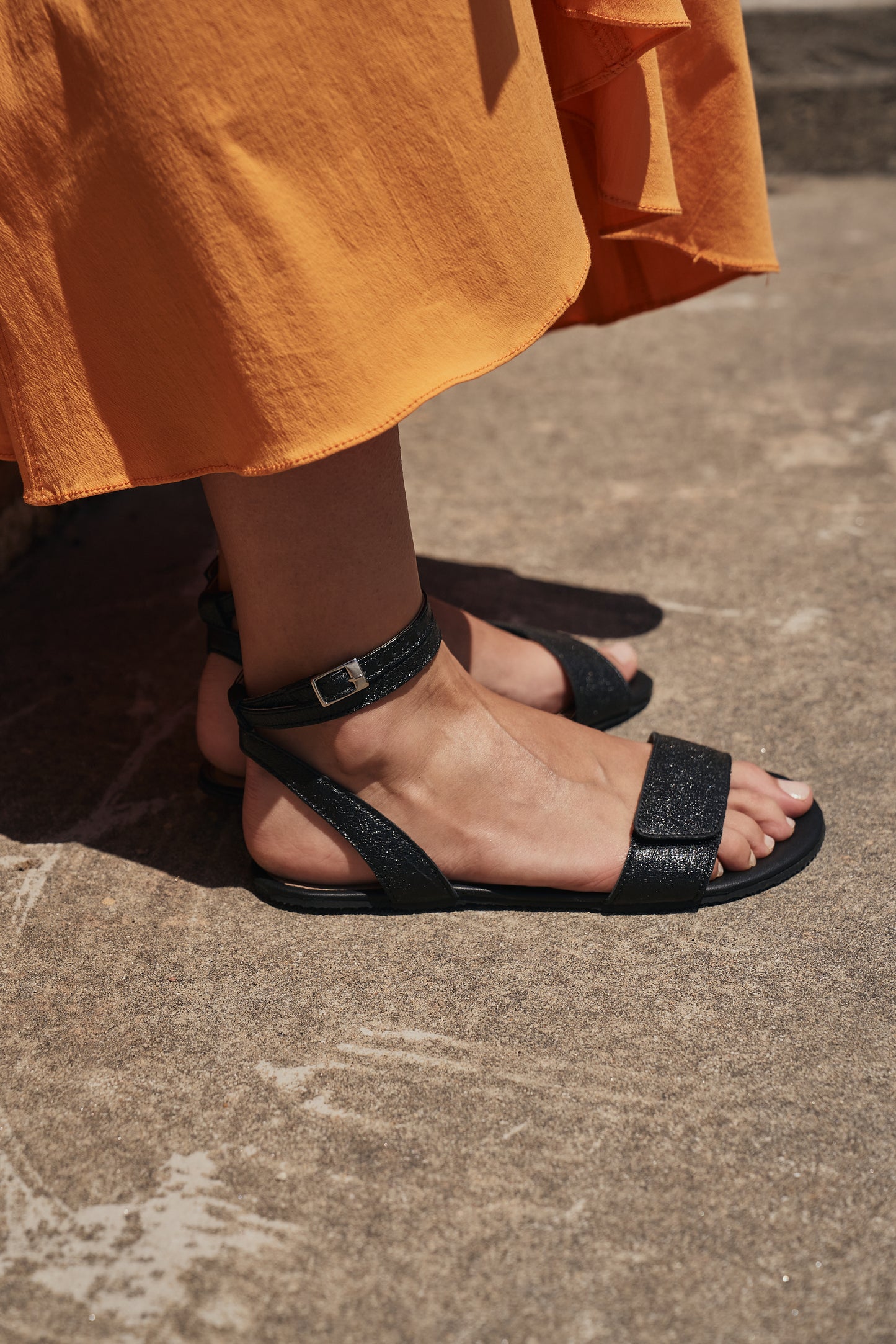 Shapen - Daisy 2.0 Black Crackle - Sandalias barefoot