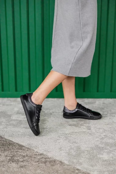 Shapen - Feelin Chic Black Glitter - Sneakers barefoot
