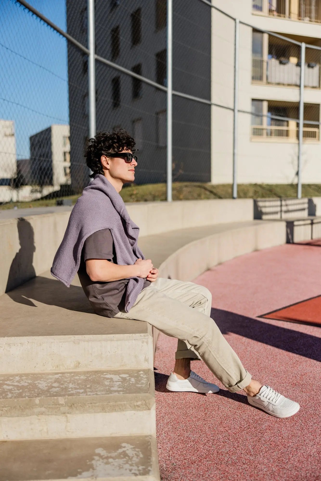 Shapen - Flowin White & Grey - Sneakers barefoot