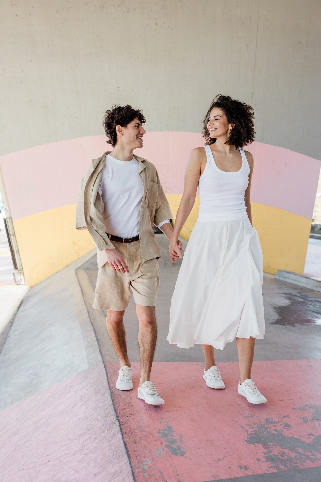 Shapen - Flowin White & Pink - Sneakers barefoot - Cacles Barefoot