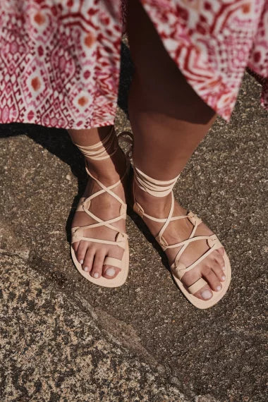 Shapen - Gaia Natural - Sandalias barefoot de tiras