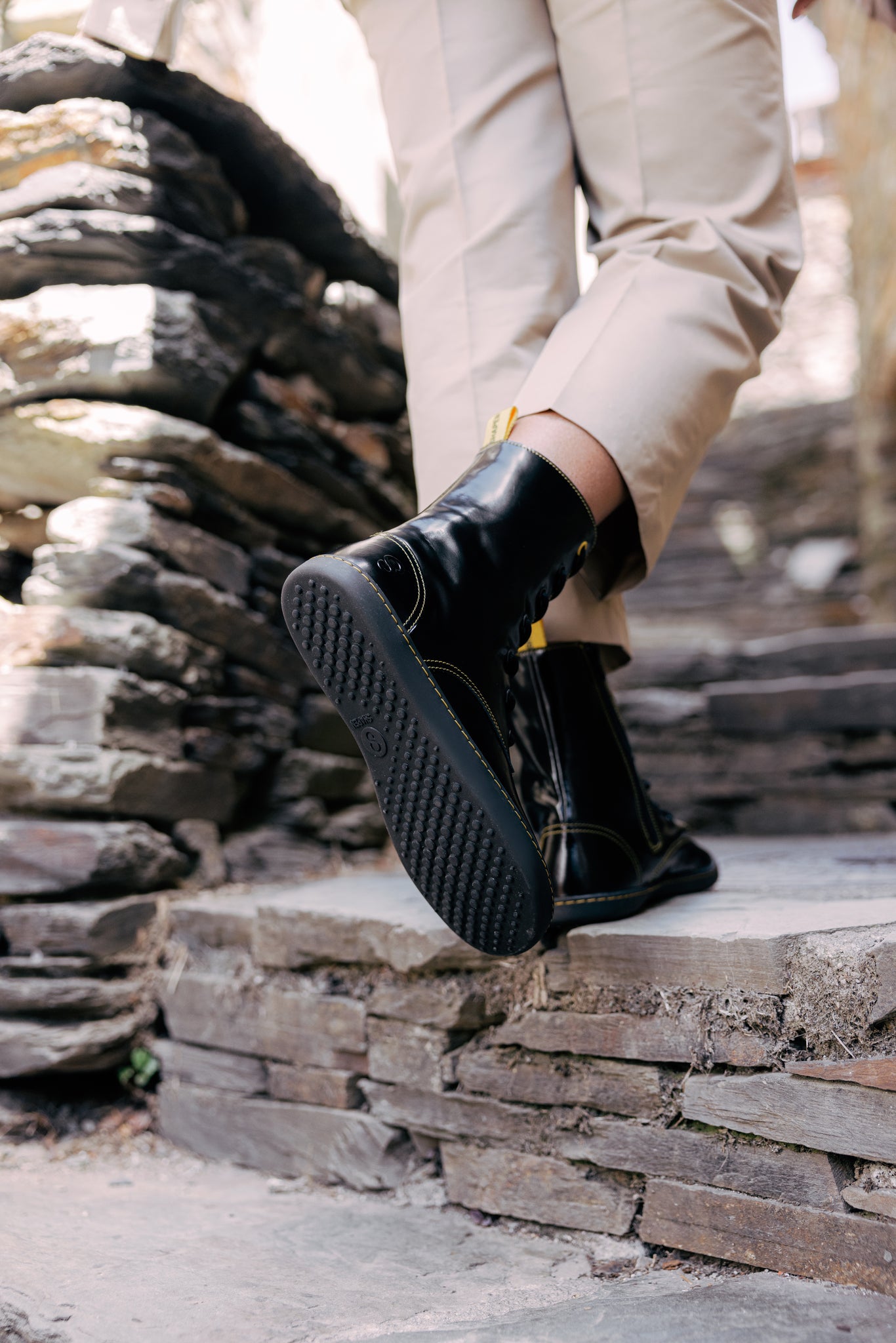 Shapen - Maverick Black Yellow - Botas barefoot