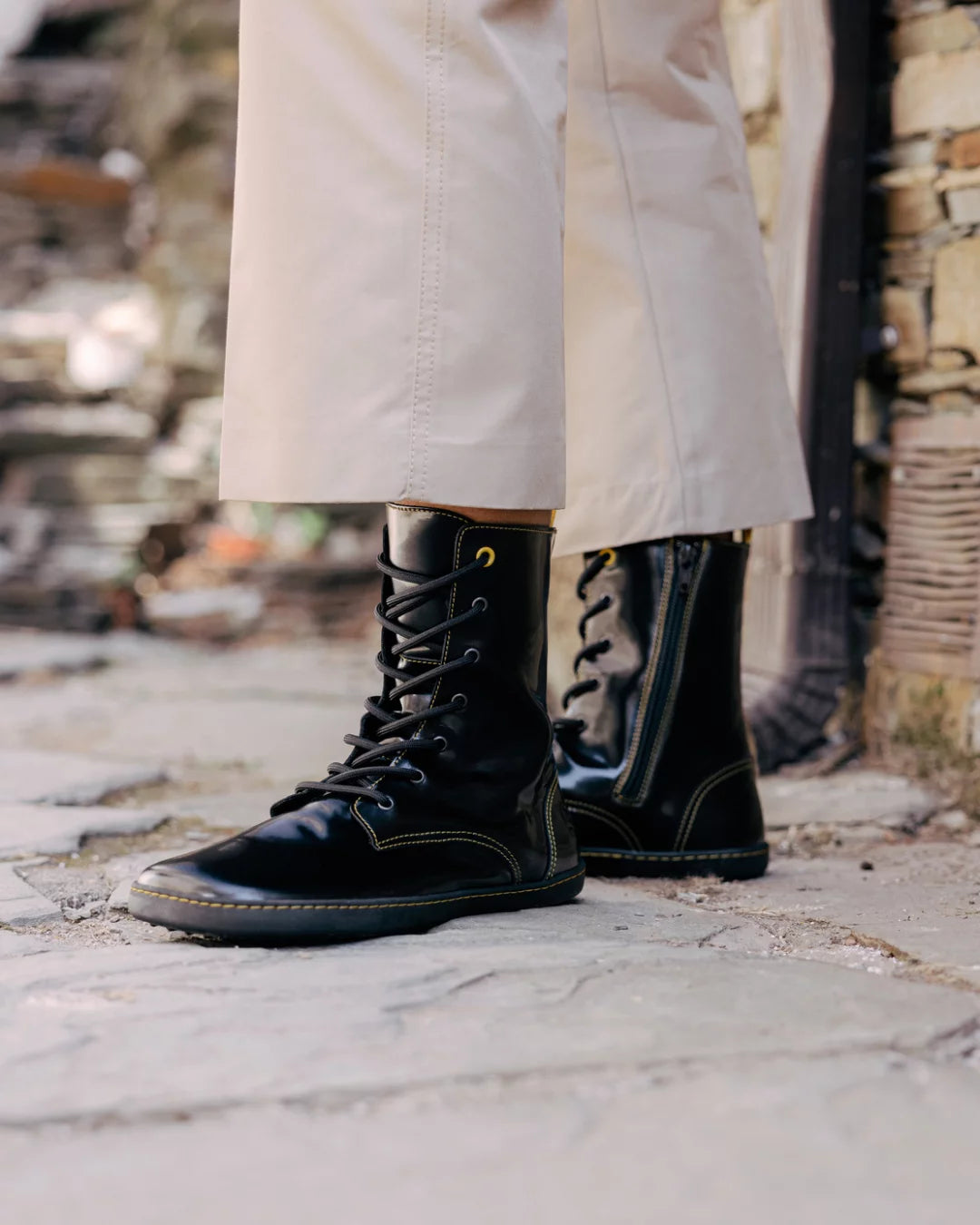 Shapen - Maverick Black Yellow - Botas barefoot