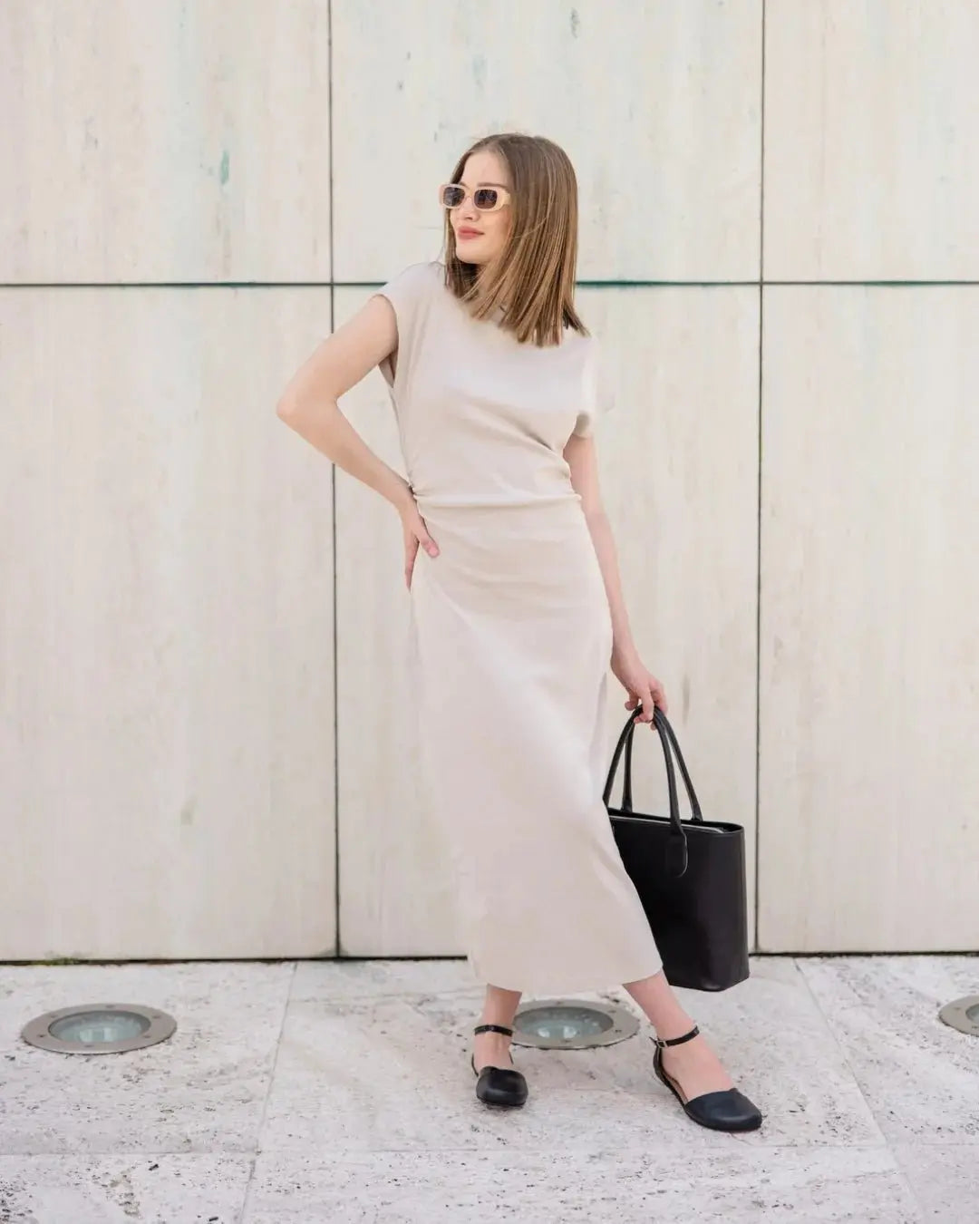 Shapen – Poppy Black Vegan - Bailarinas abiertas barefoot