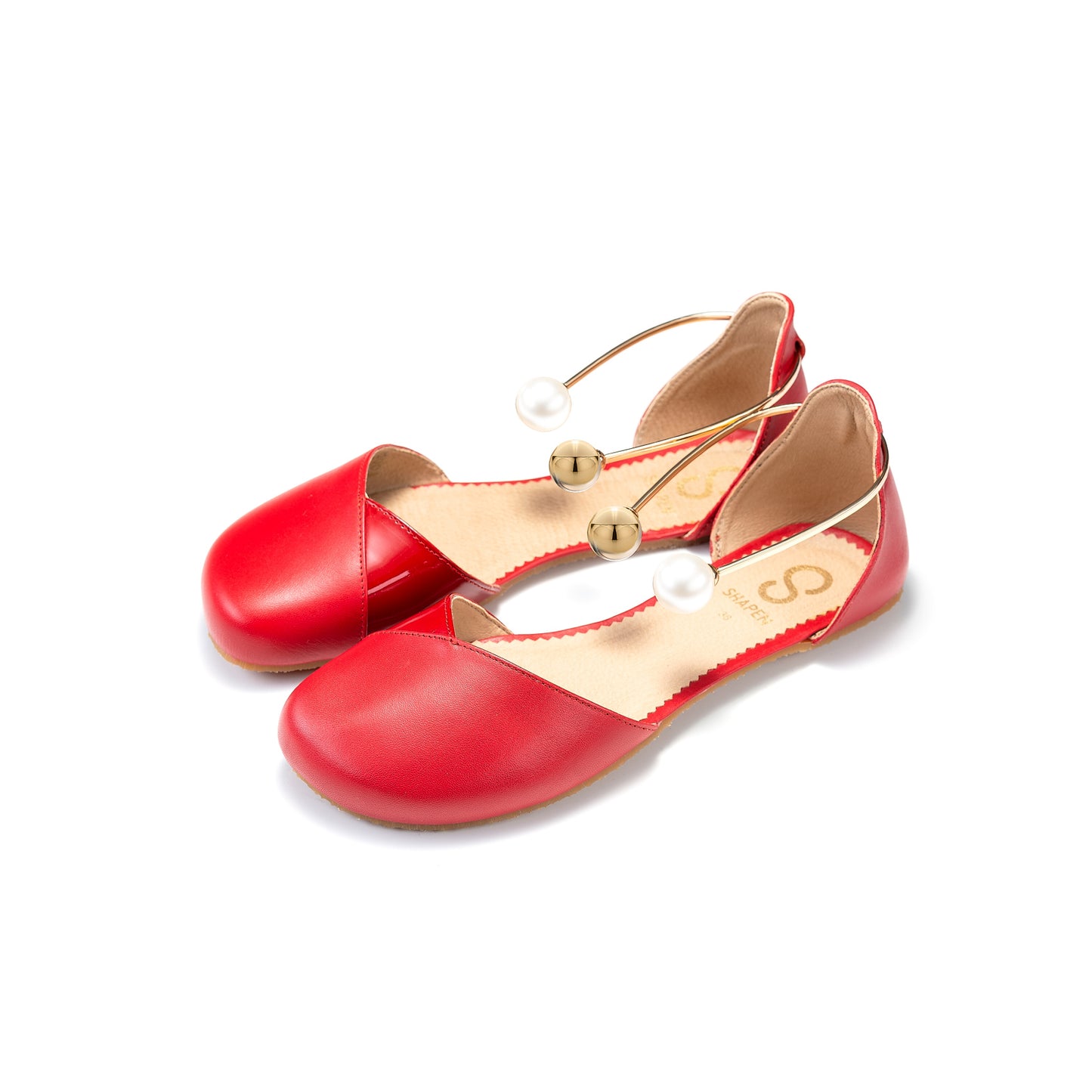 Shapen – Poppy Cherry - Bailarinas abiertas barefoot