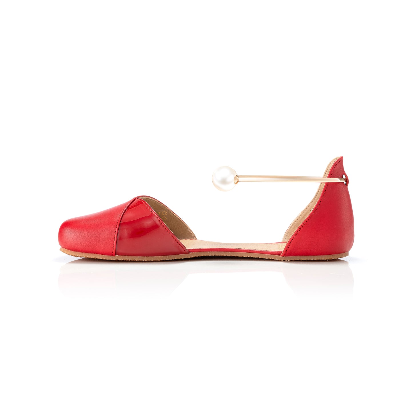 Shapen – Poppy Cherry - Bailarinas abiertas barefoot