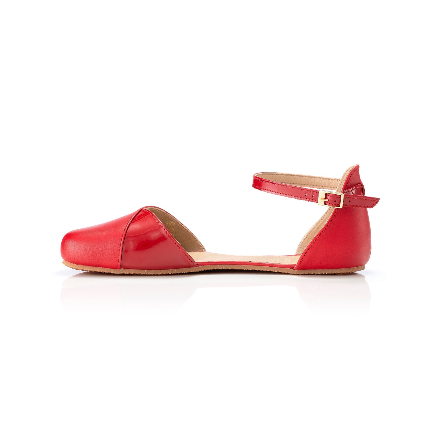 Shapen – Poppy Cherry - Bailarinas abiertas barefoot