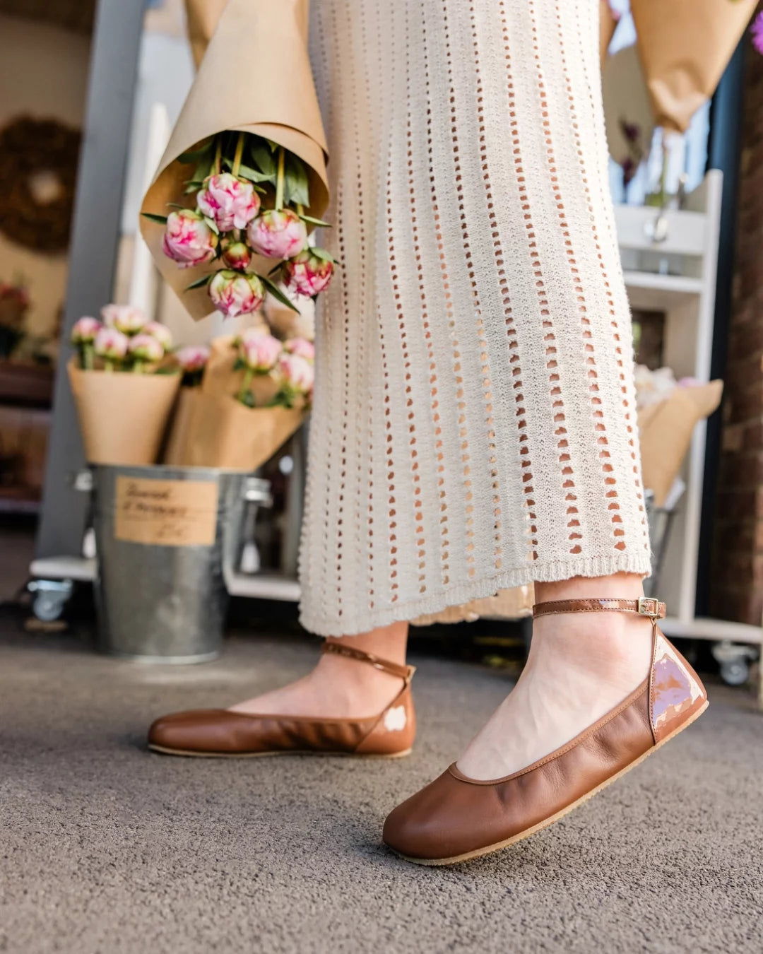 Shapen – Tulip 3.0 Cognac – Bailarinas barefoot