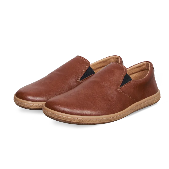 Vasky - Lerry Vegan Brown - Slip ons barefoot