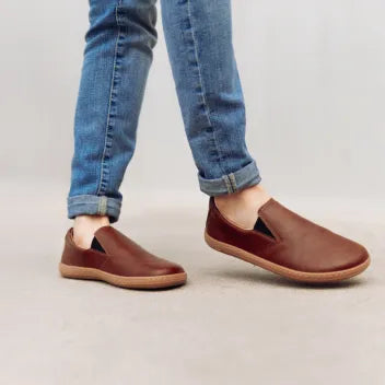 Vasky - Lerry Vegan Brown - Slip ons barefoot