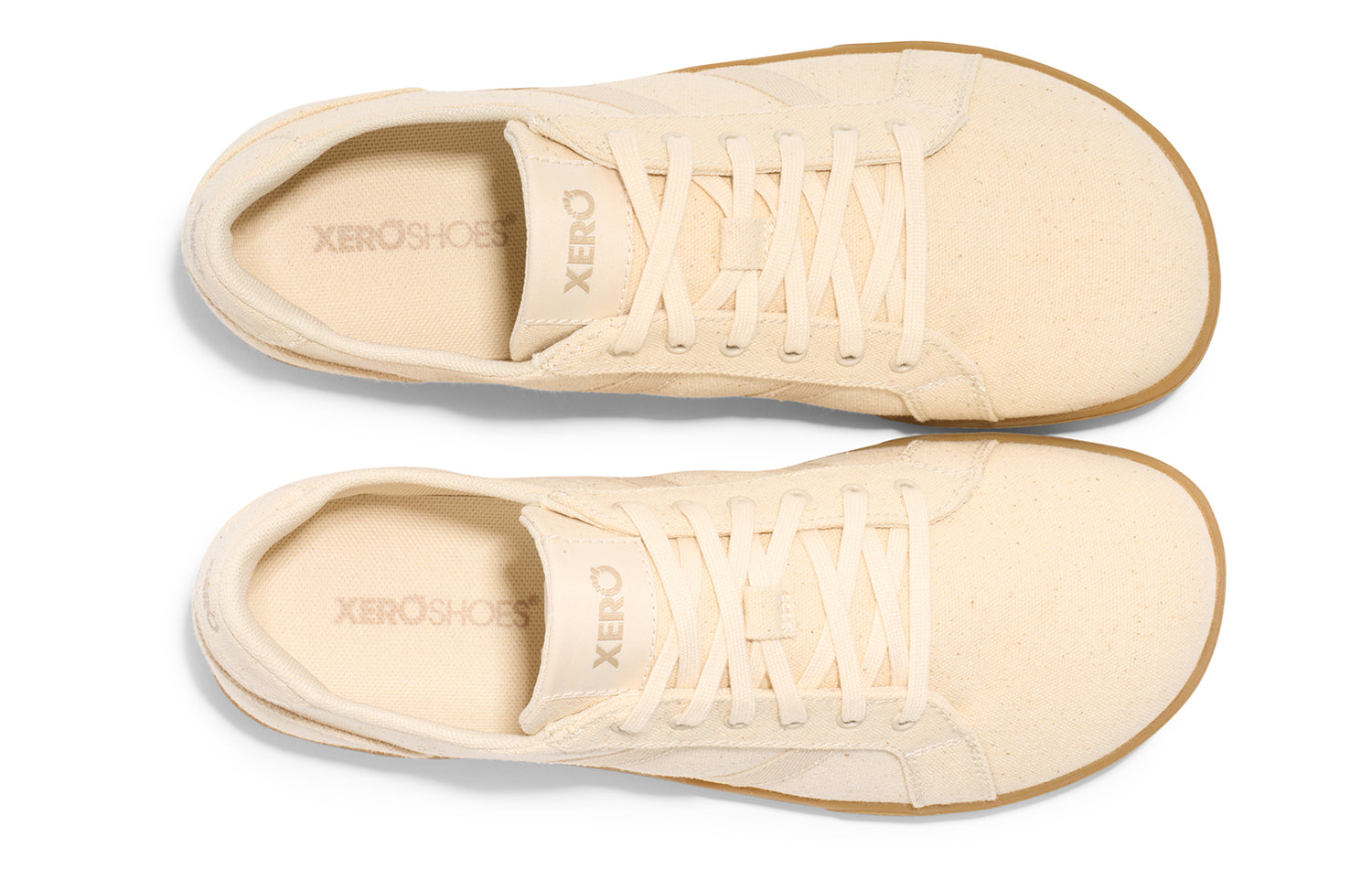 Xero Shoes - Dillon Canvas - Men Natural / Gum - Lonetas de cordones barefoot