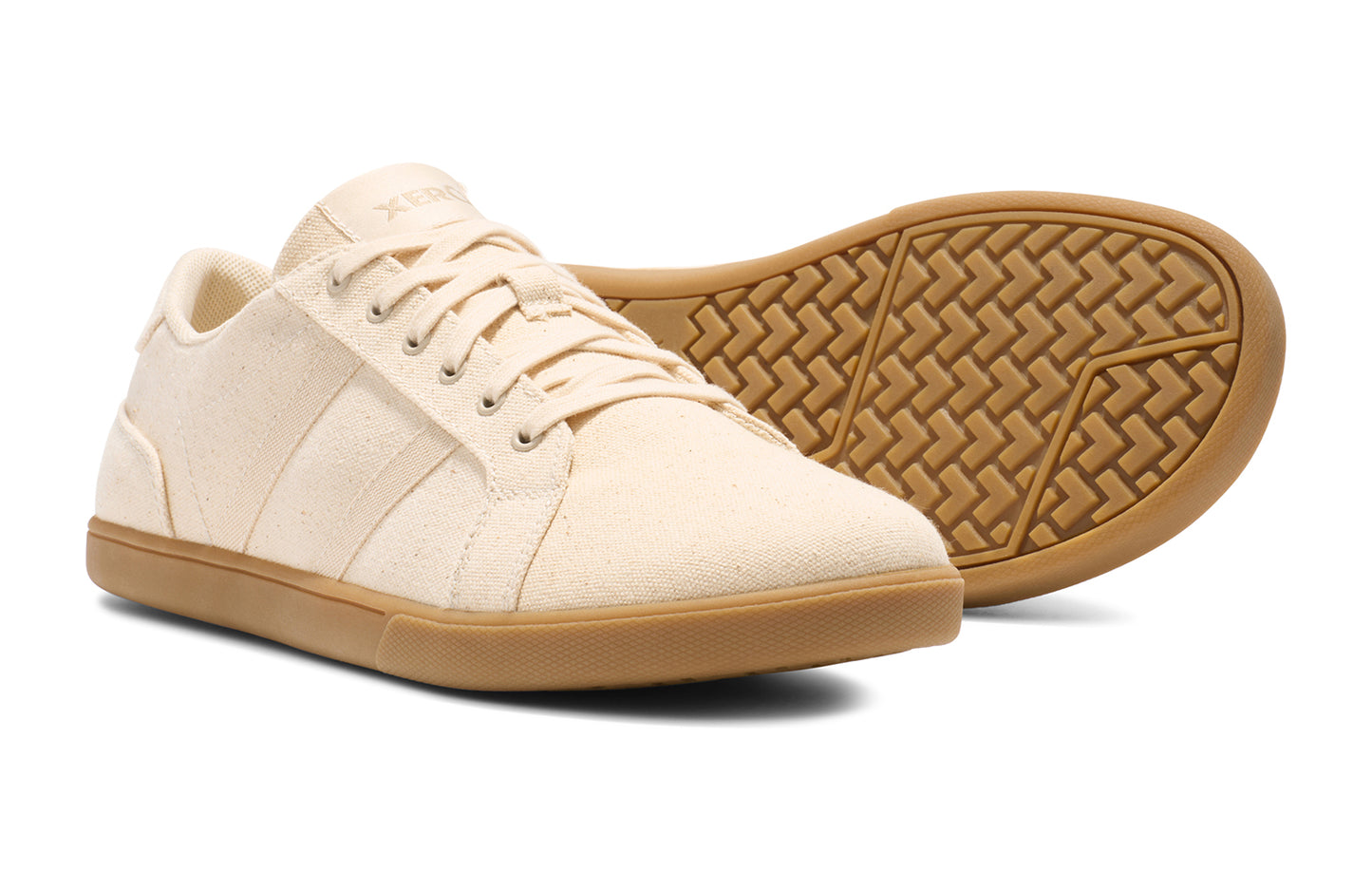 Xero Shoes - Dillon Canvas - Men Natural / Gum - Lonetas de cordones barefoot