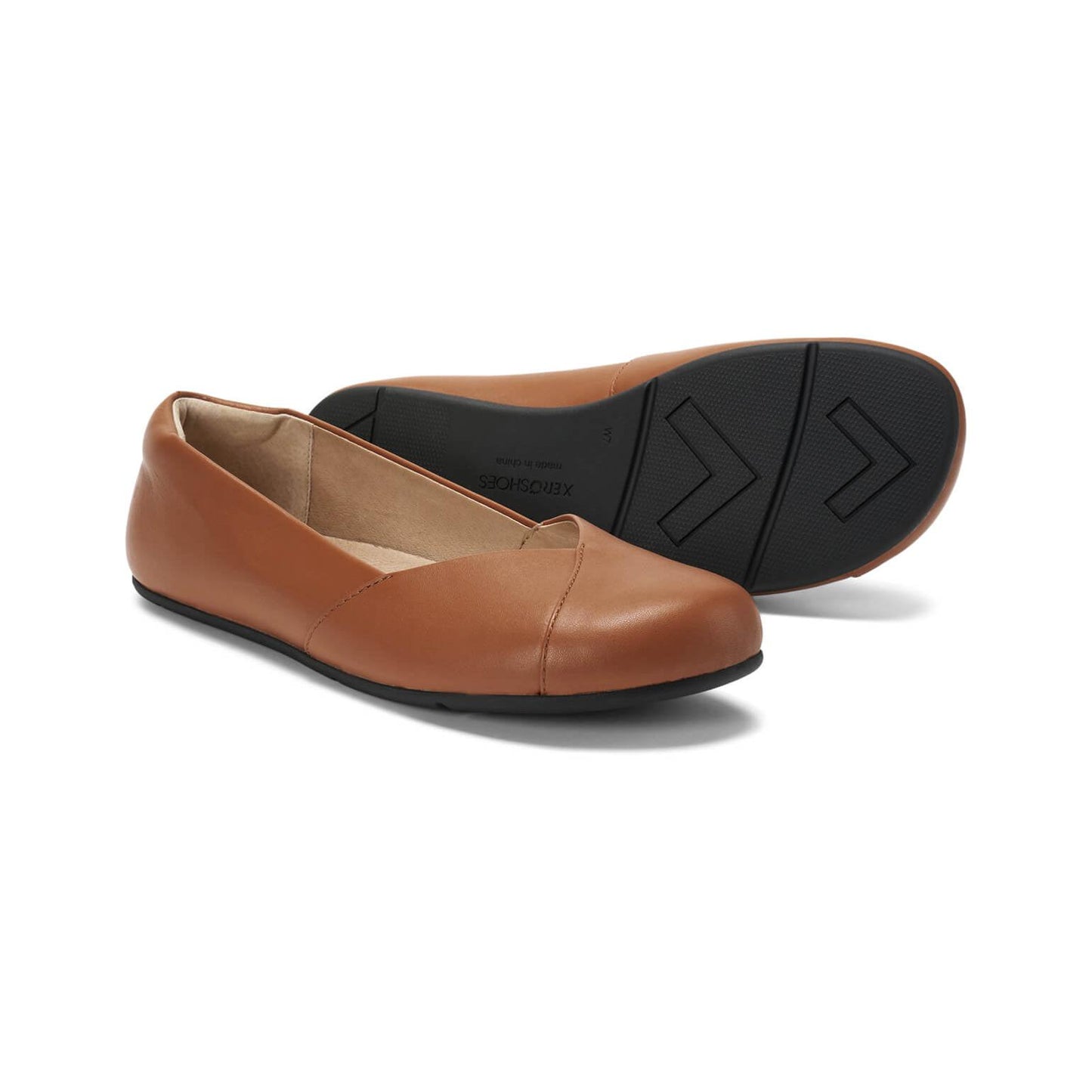 Xero Shoes - Phoenix - Leather smooth-brown - Bailarinas barefoot