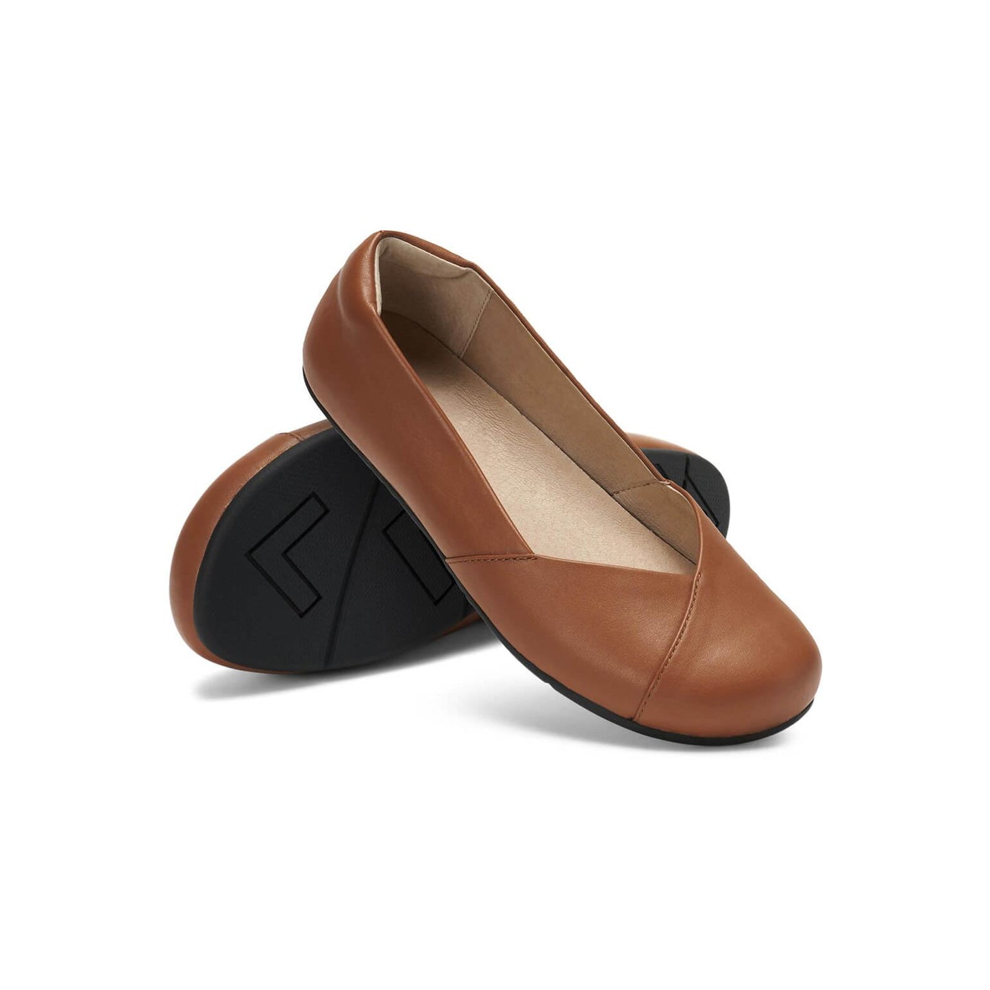 Xero Shoes - Phoenix - Leather smooth-brown - Bailarinas barefoot