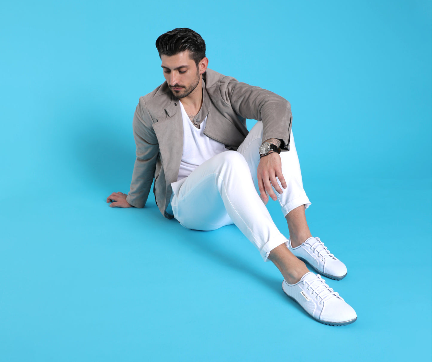 Leguano - Aktiv Polarweiß- Deportiva minimalista todoterreno y vida activa-Leguano-Cacles Barefoot-Tienda de calzado barefoot respetuoso minimalista