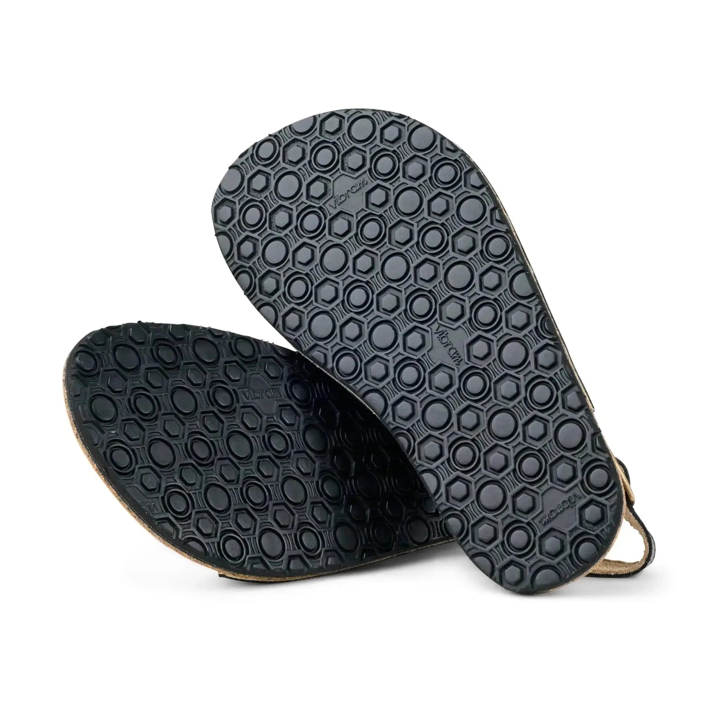 Koel - Ada Black - sandalias barefoot triple hebilla
