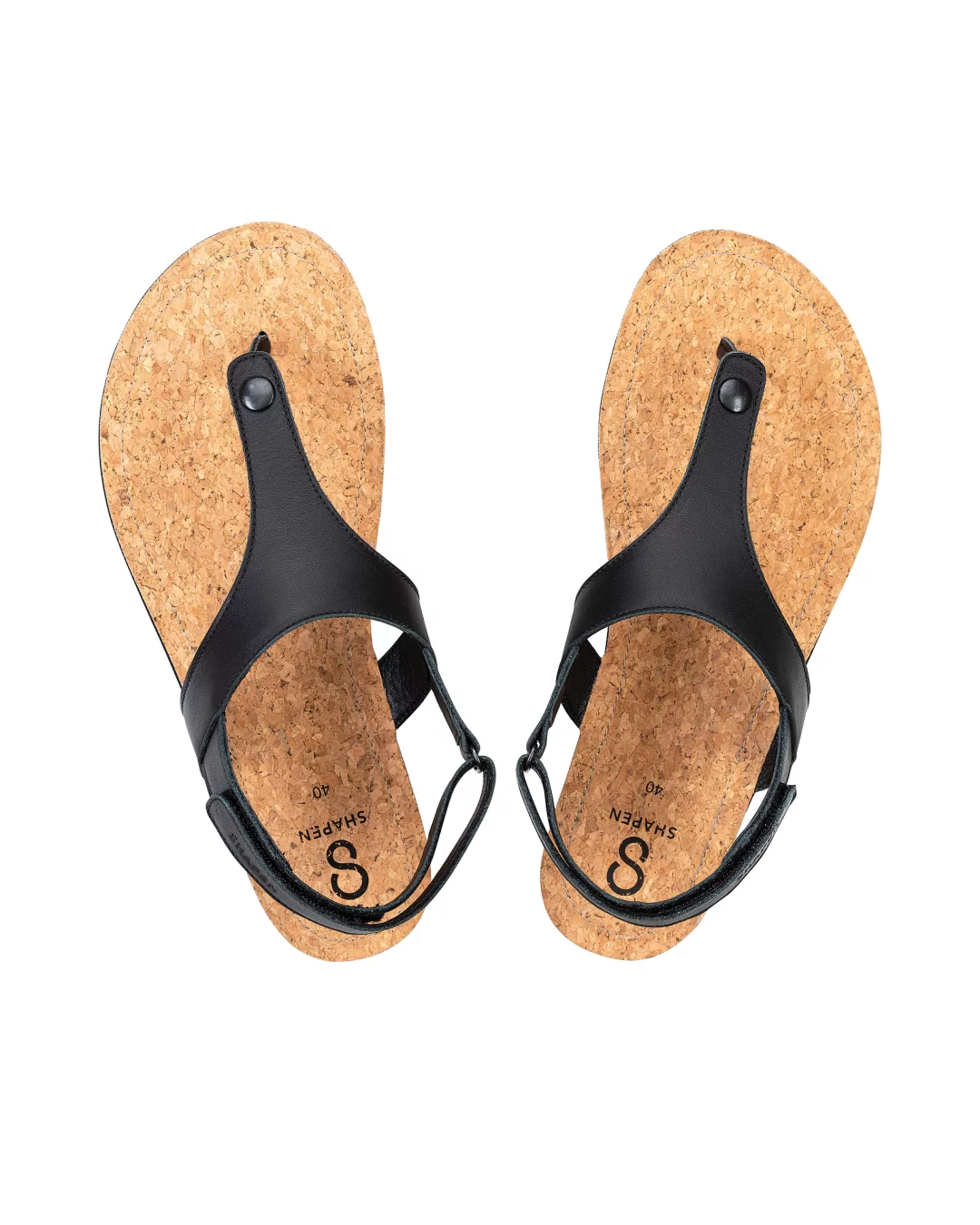 Shapen - Nomad Black & Cork - Sandalias barefoot