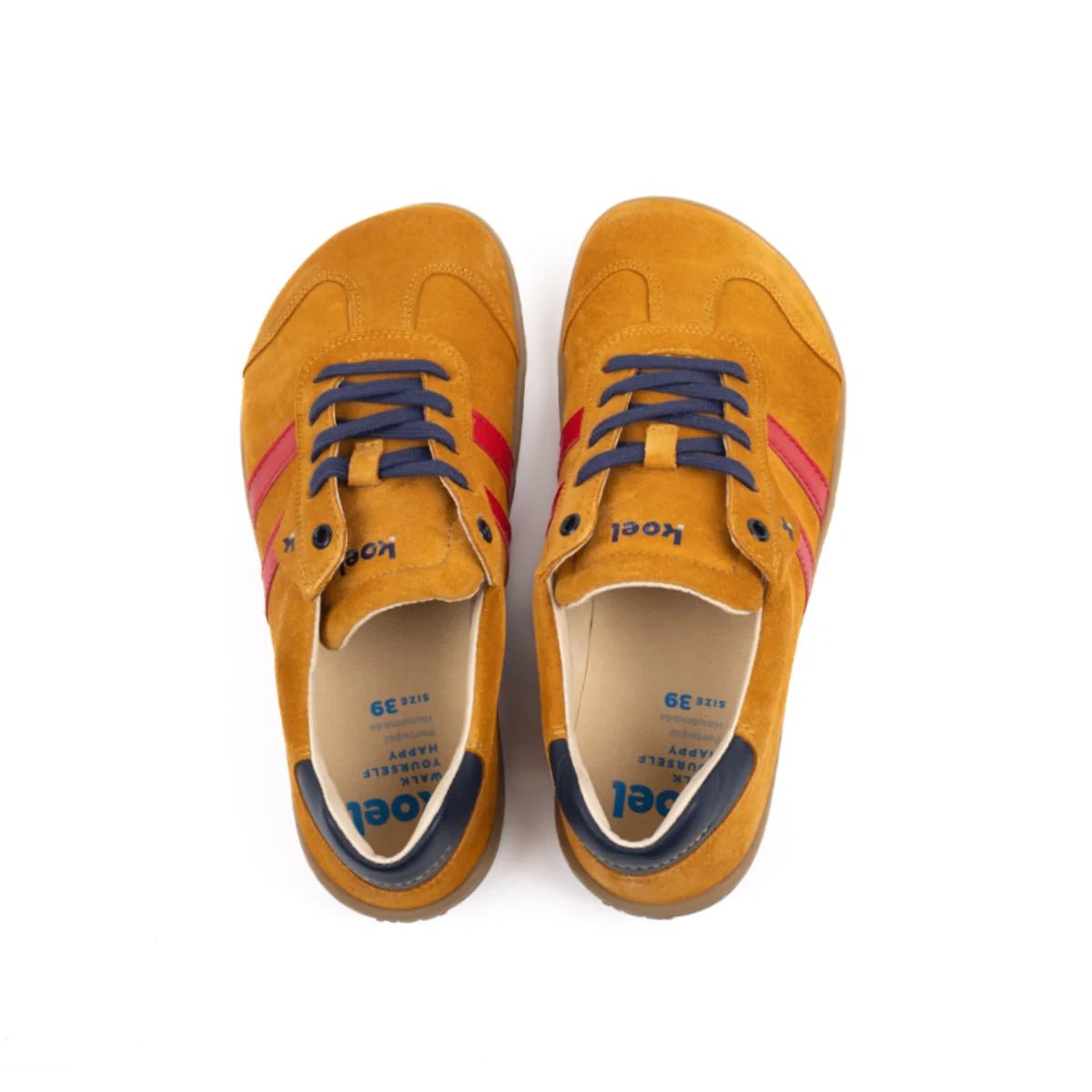 Koel - ILA Suede Ocra - Sneakers Barefoot - Cacles Barefoot