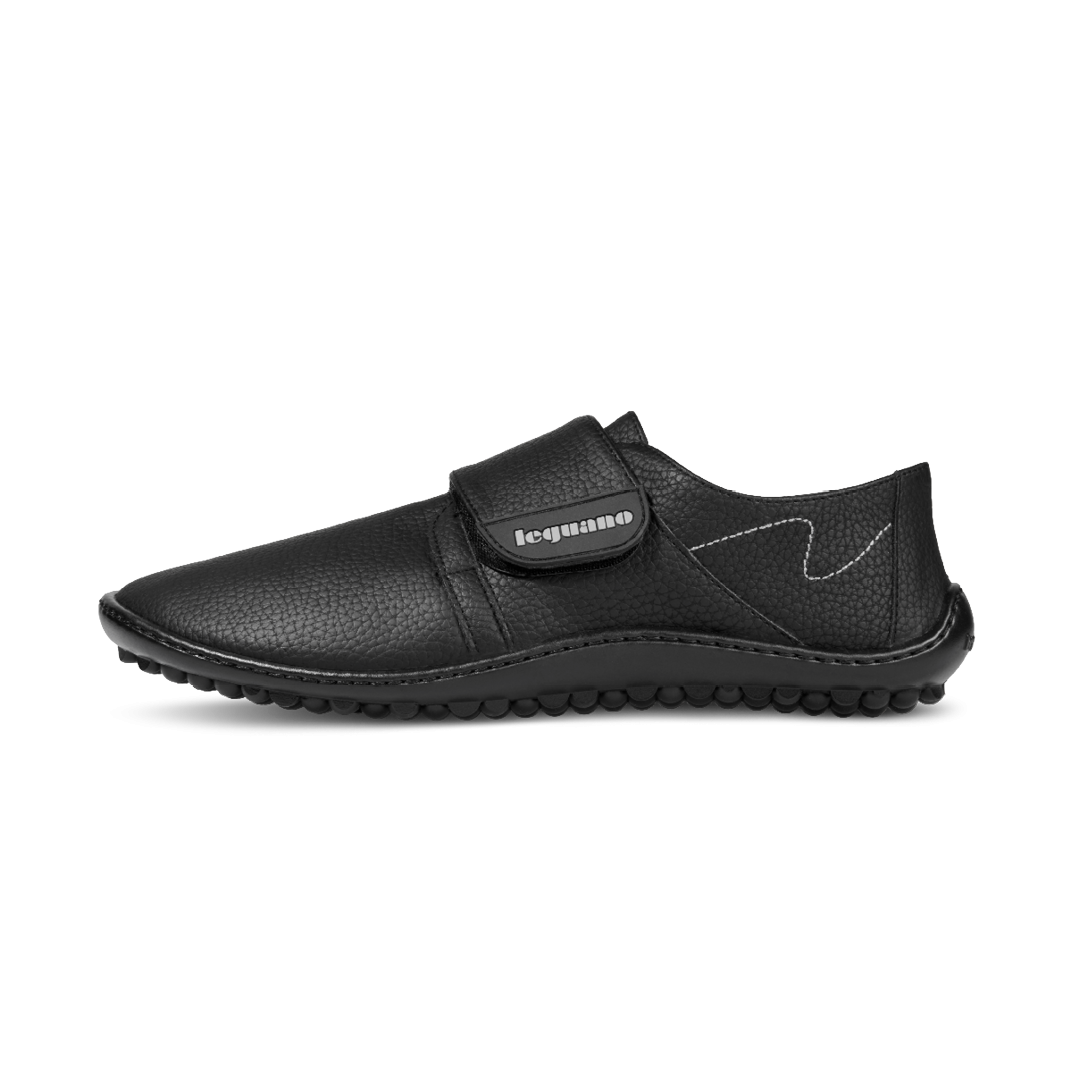 Leguano - Neron - Zapatos Barefoot Velcro-Leguano-Cacles Barefoot-Tienda de calzado barefoot respetuoso minimalista